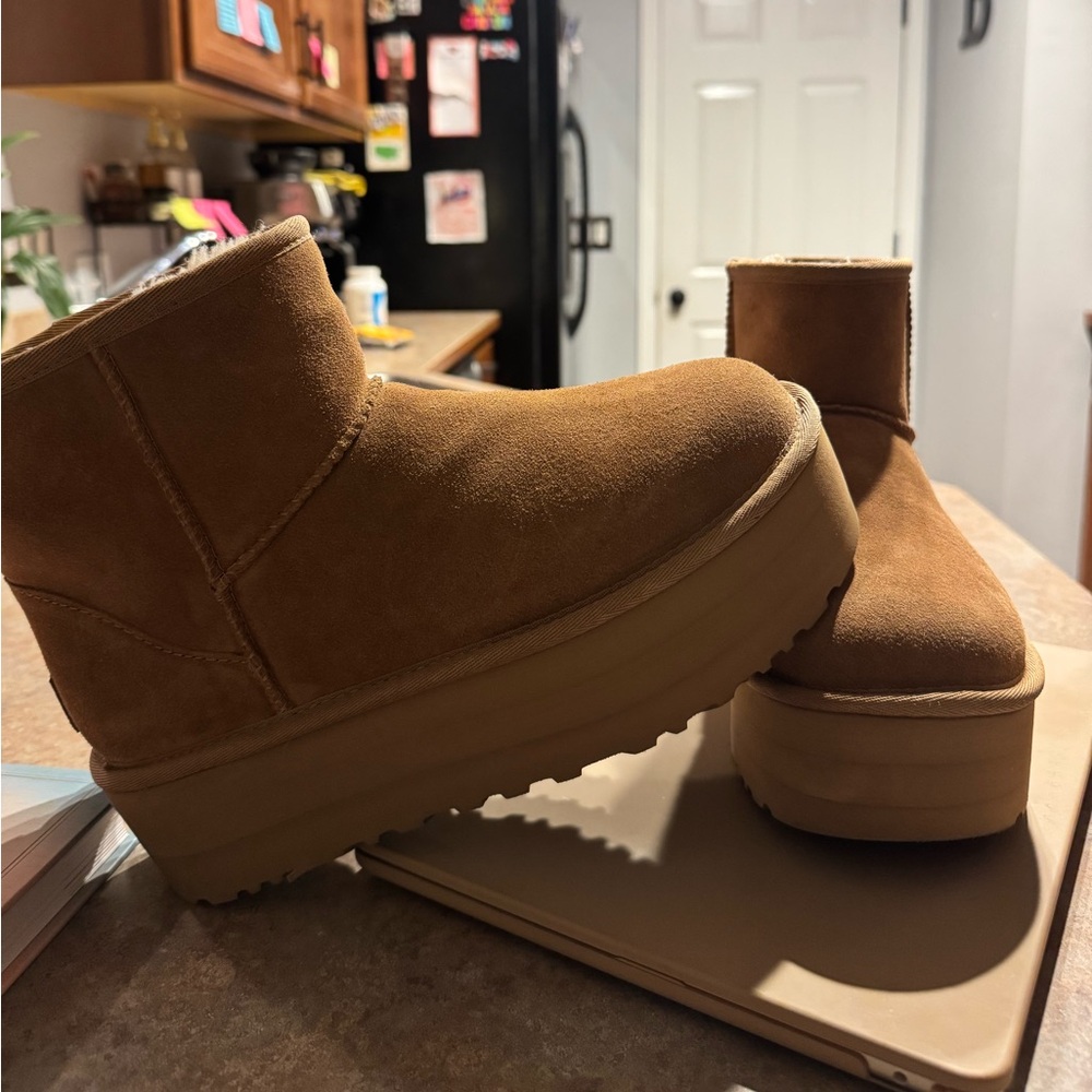 UGG Tan Ankle Boots